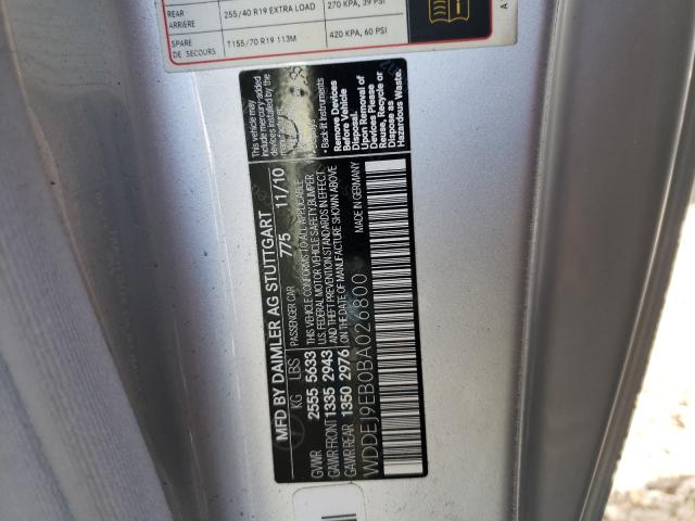 2011 MERCEDES-BENZ CL 550 4MA WDDEJ9EB0BA026800
