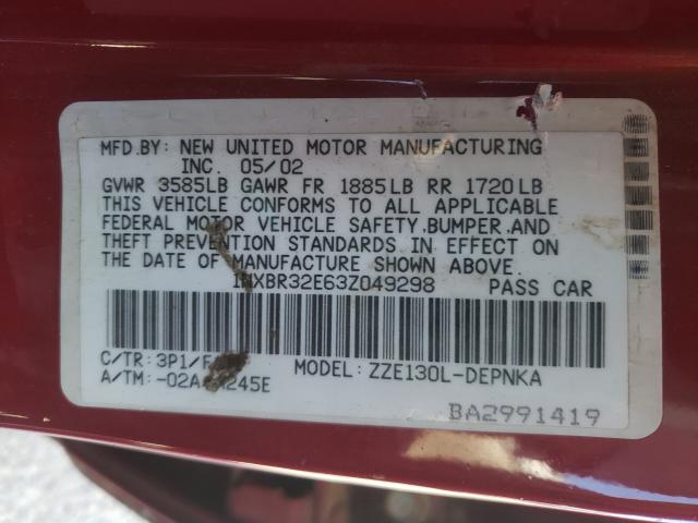 Фото: 1NXBR32E63Z049298 - 10