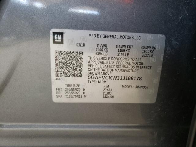 2018 BUICK ENCLAVE AV 5GAEVCKW3JJ188178