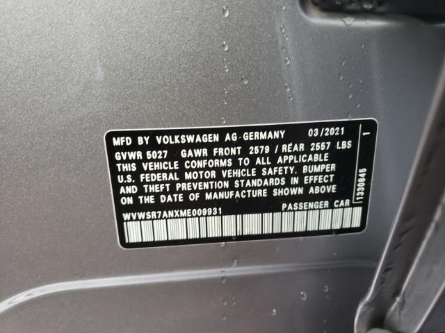 2021 VOLKSWAGEN ARTEON SEL WVWSR7ANXME009931