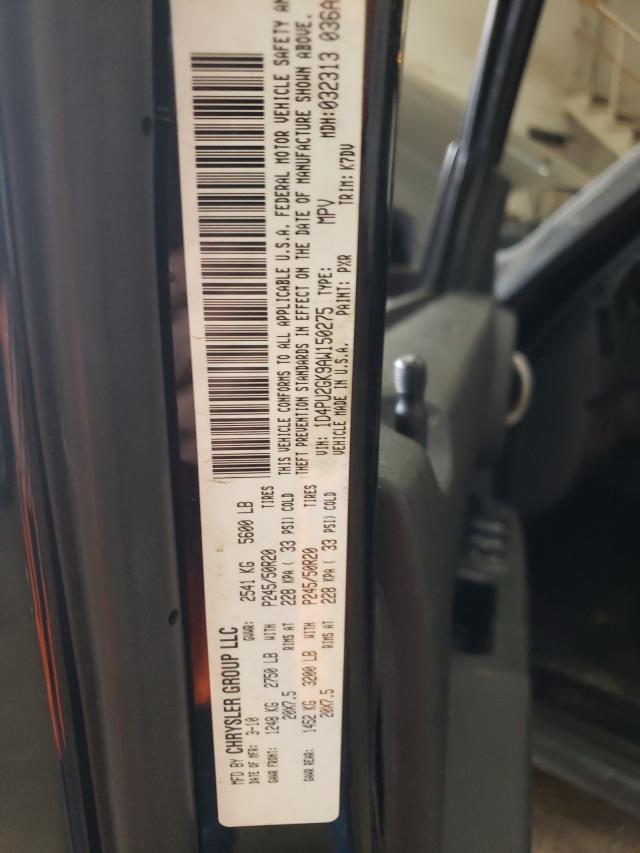 2010 DODGE NITRO SE 1D4PU2GK9AW150275
