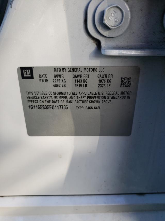 2015 CHEVROLET IMPALA LTZ - 1G1165S35FU117705