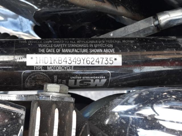 2009 HARLEY-DAVIDSON FLHX 1HD1KB4349Y624735