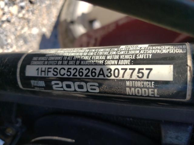 2006 HONDA VTX1300 R 1HFSC52626A307757