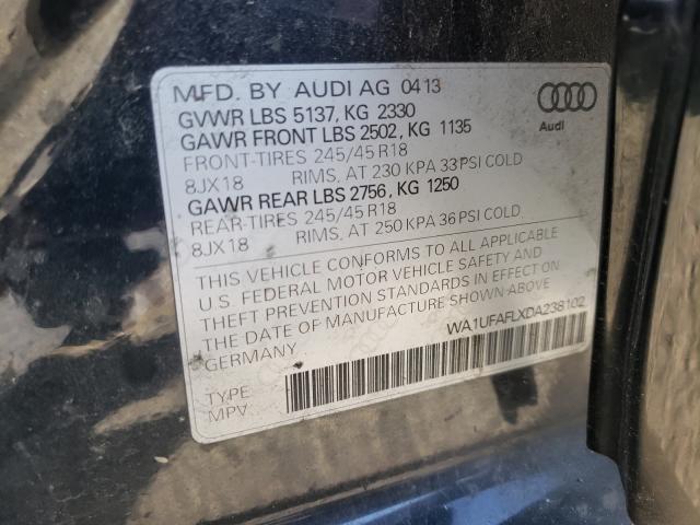 2013 AUDI A4 ALLROAD WA1UFAFLXDA238102