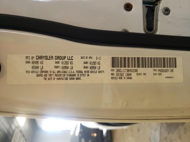 2011 DODGE CHARGER PO 2B3CL1CT3BH552382