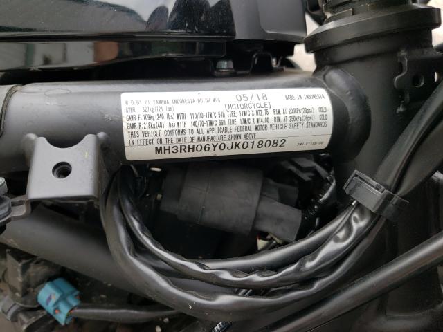 2018 YAMAHA YZF-R3 MH3RH06Y0JK018082