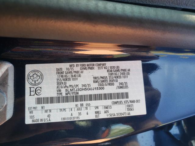 2016 LINCOLN MKC RESERV 5LMTJ3DH5GUJ15300