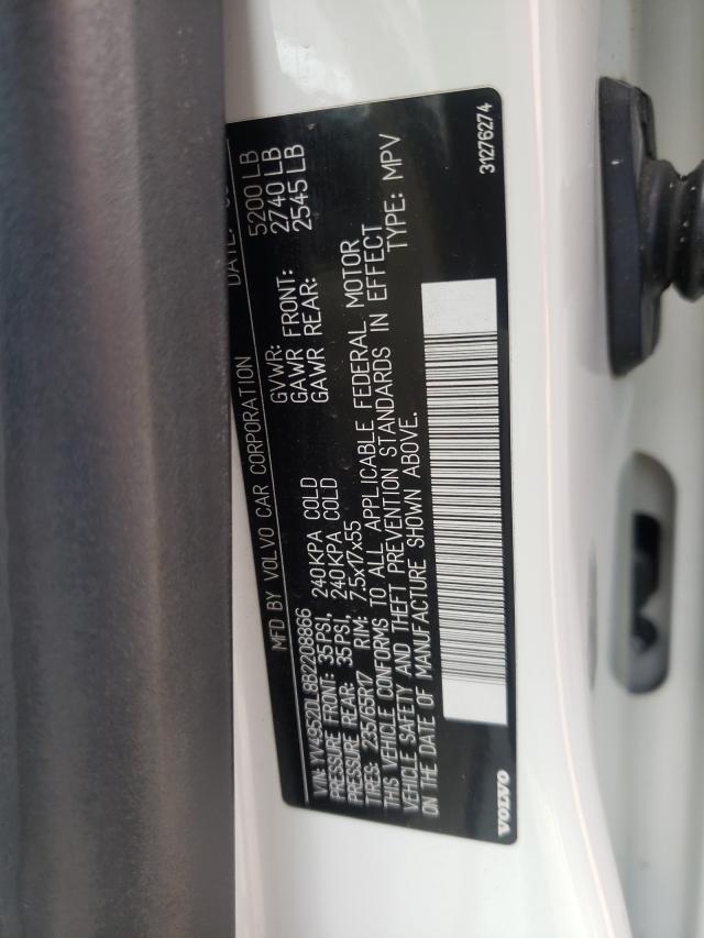 2011 VOLVO XC60 YV4952DL8B2208866