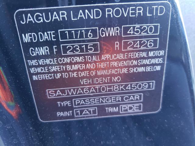 2017 JAGUAR F-TYPE SAJWA6AT0H8K45091
