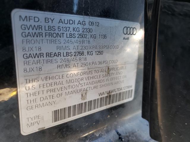 2013 AUDI A4 ALLROAD WA1UFAFL7DA127894