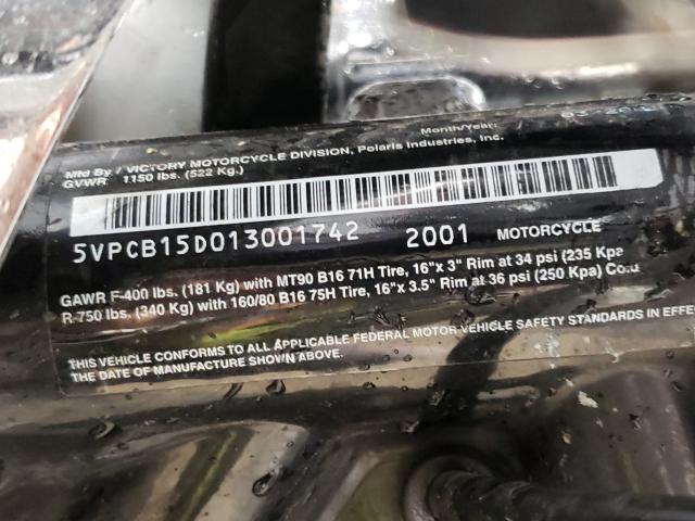 2001 VICTORY MOTORCYCLES V92 C VICT 5VPCB15D013001742