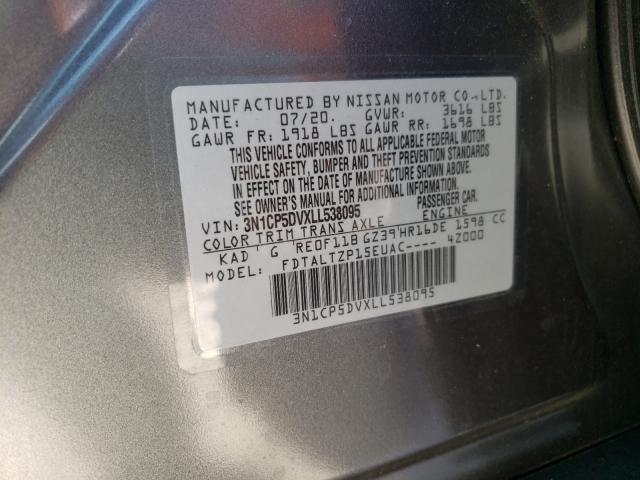 2020 NISSAN KICKS SR 3N1CP5DVXLL538095