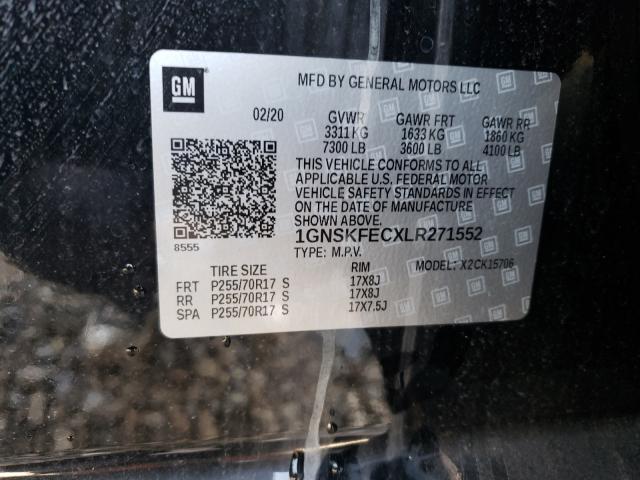 2020 CHEVROLET TAHOE SPEC 1GNSKFECXLR271552