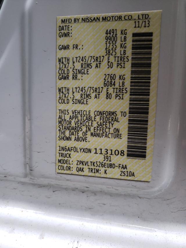 2013 NISSAN NV 2500 1N6AF0LYXDN113108