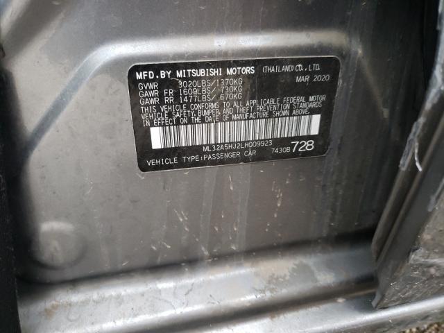 2020 MITSUBISHI MIRAGE LE ML32A5HJ2LH009923