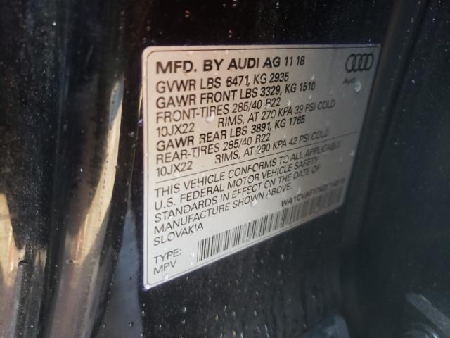 2019 AUDI Q8 PRESTIG WA1CVAF17KD014519