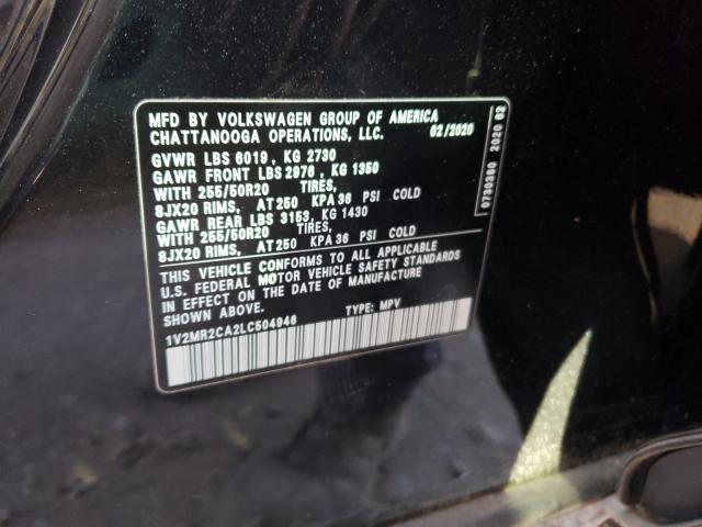 2020 VOLKSWAGEN ATLAS 1V2MR2CA2LC504946