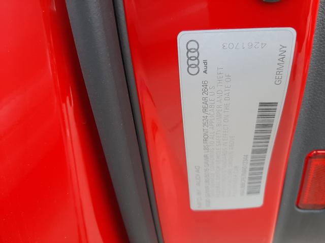 2021 AUDI A5 PRESTIG WAUBBCF57MA012344