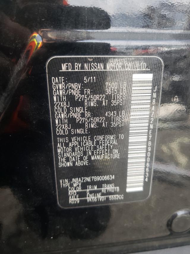 2011 INFINITI QX56 JN8AZ2NE7B9006634