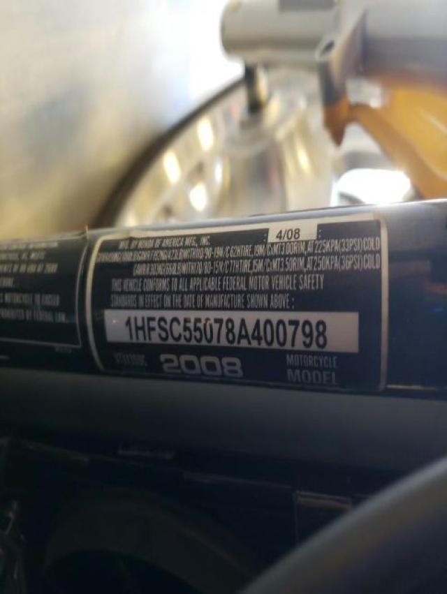 2008 HONDA VTX1300 C 1HFSC55078A400798