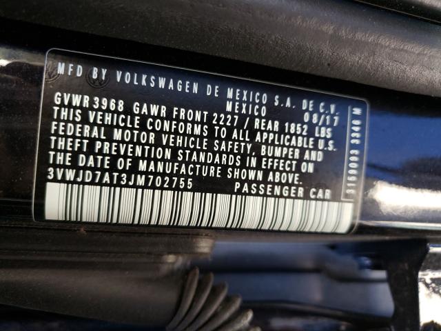 2018 VOLKSWAGEN BEETLE SE 3VWJD7AT3JM702755