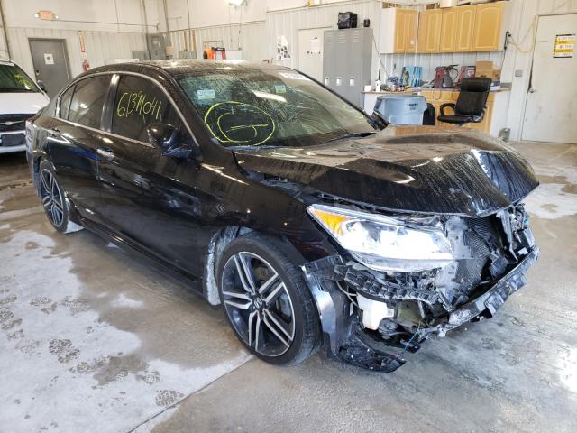 Salvage cars for sale from Copart Columbia, MO: 2017 Honda Accord Sport