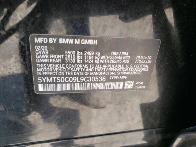 2020 BMW X3 M COMPE 5YMTS0C09L9C30536