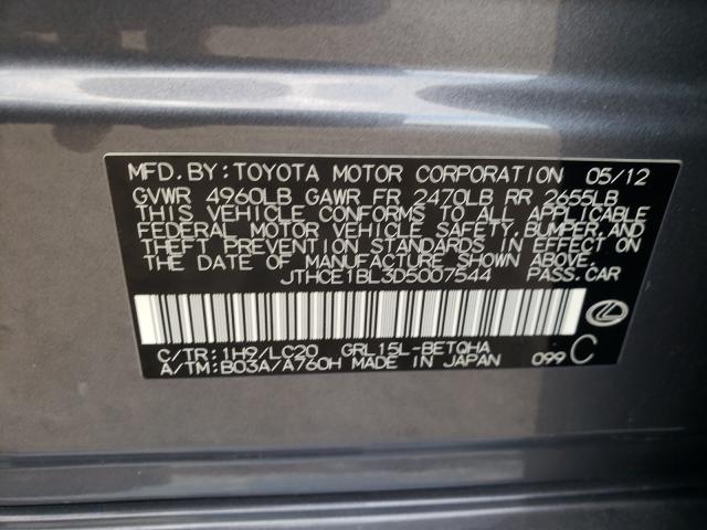 2013 LEXUS GS350 JTHCE1BL3D5007544