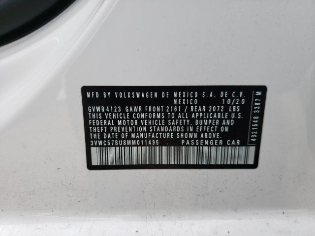 2021 VOLKSWAGEN JETTA S/SE 3VWC57BU8MM011495