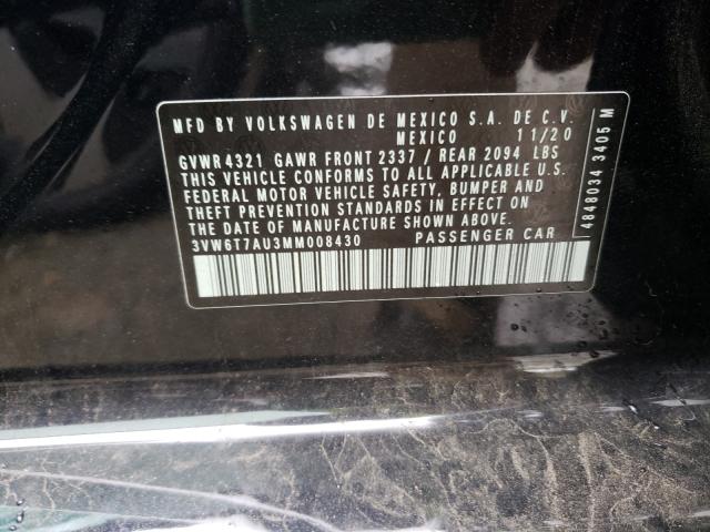 2021 VOLKSWAGEN GTI S 3VW6T7AU3MM008430