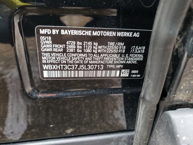 2018 BMW X3 WBXHT3C37J5L30713