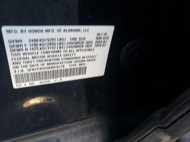 2019 HONDA PASSPORT S 5FNYF8H25KB018178