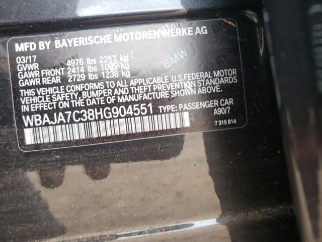 2017 BMW 530 XI WBAJA7C38HG904551