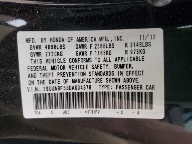 2013 ACURA TL TECH 19UUA8F58DA004878