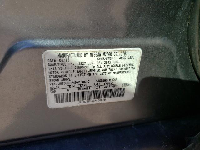 2013 INFINITI EX37 BASE JN1BJ0HP4DM430610