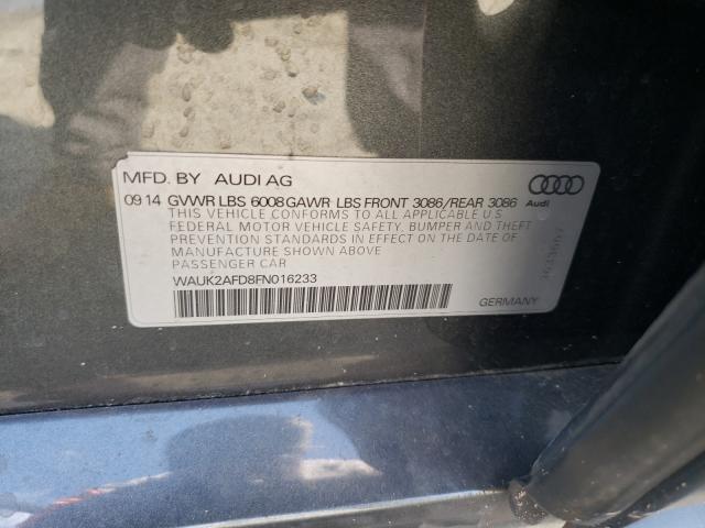 2015 AUDI S8 QUATTRO WAUK2AFD8FN016233