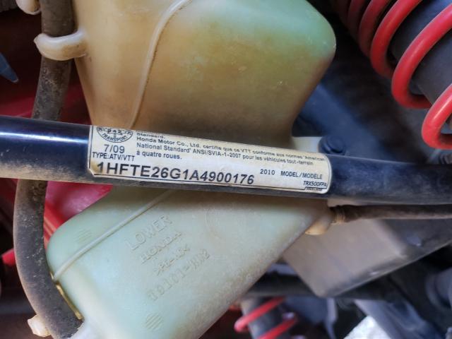 2010 HONDA TRX 1HFTE26G1A4900176