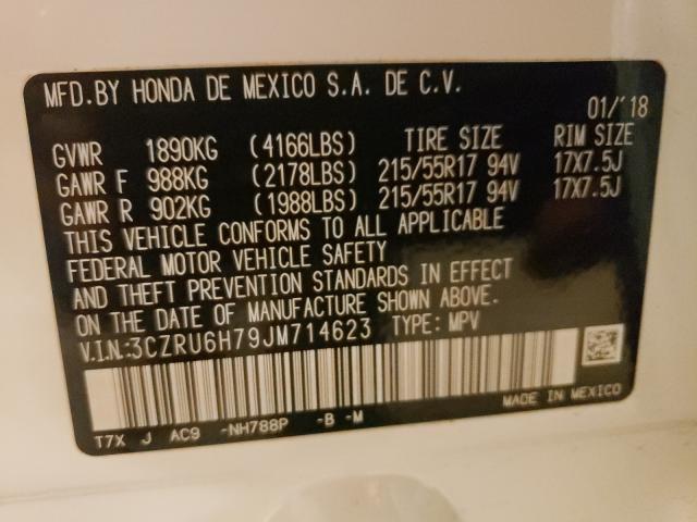 2018 HONDA HR-V 3CZRU6H79JM714623