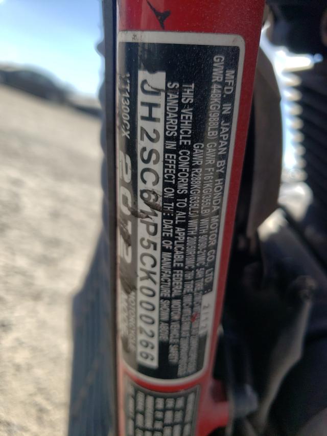 2012 HONDA VT1300 CX JH2SC61P5CK000266