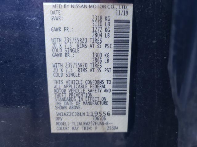 2020 NISSAN MURANO SL 5N1AZ2CJ8LN119556