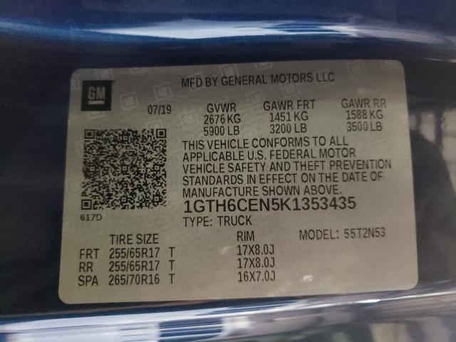 2019 GMC CANYON SLE 1GTH6CEN5K1353435