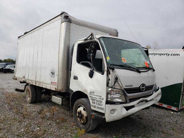 Salvage trucks for sale at Leroy, NY auction: 2018 Hino 195