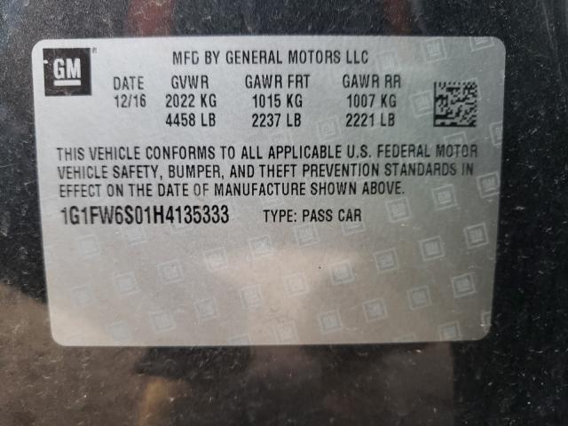 2017 CHEVROLET BOLT EV LT 1G1FW6S01H4135333