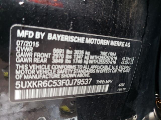 2015 BMW X5 XDRIVE5 5UXKR6C53F0J79537