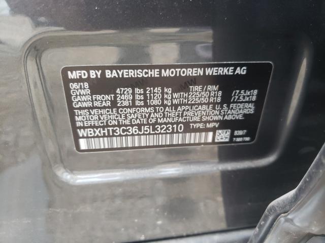 2018 BMW X1 WBXHT3C36J5L32310