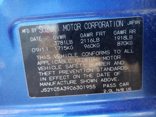 2012 SUZUKI SX4 LE JS2YC5A39C6301955