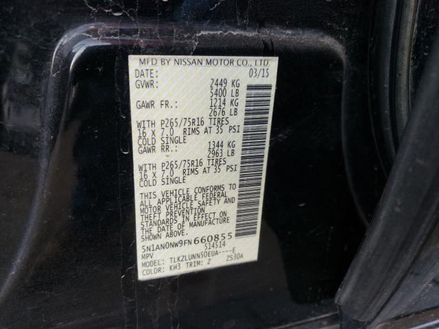 2015 NISSAN XTERRA X 5N1AN0NW9FN660855