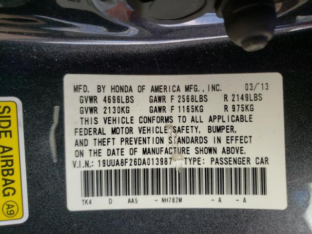 2013 ACURA TL 19UUA8F26DA013987