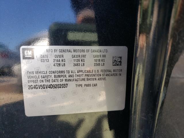 2013 BUICK REGAL GS 2G4GV5GV4D9202037